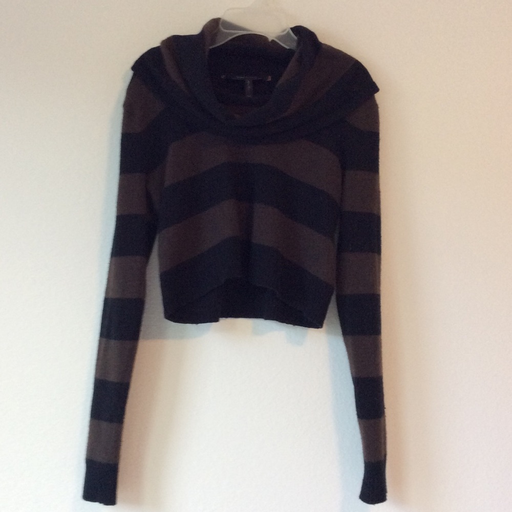 Bcbgmaxazaria Samira Java & Black Striped Cowl Ne… - image 2